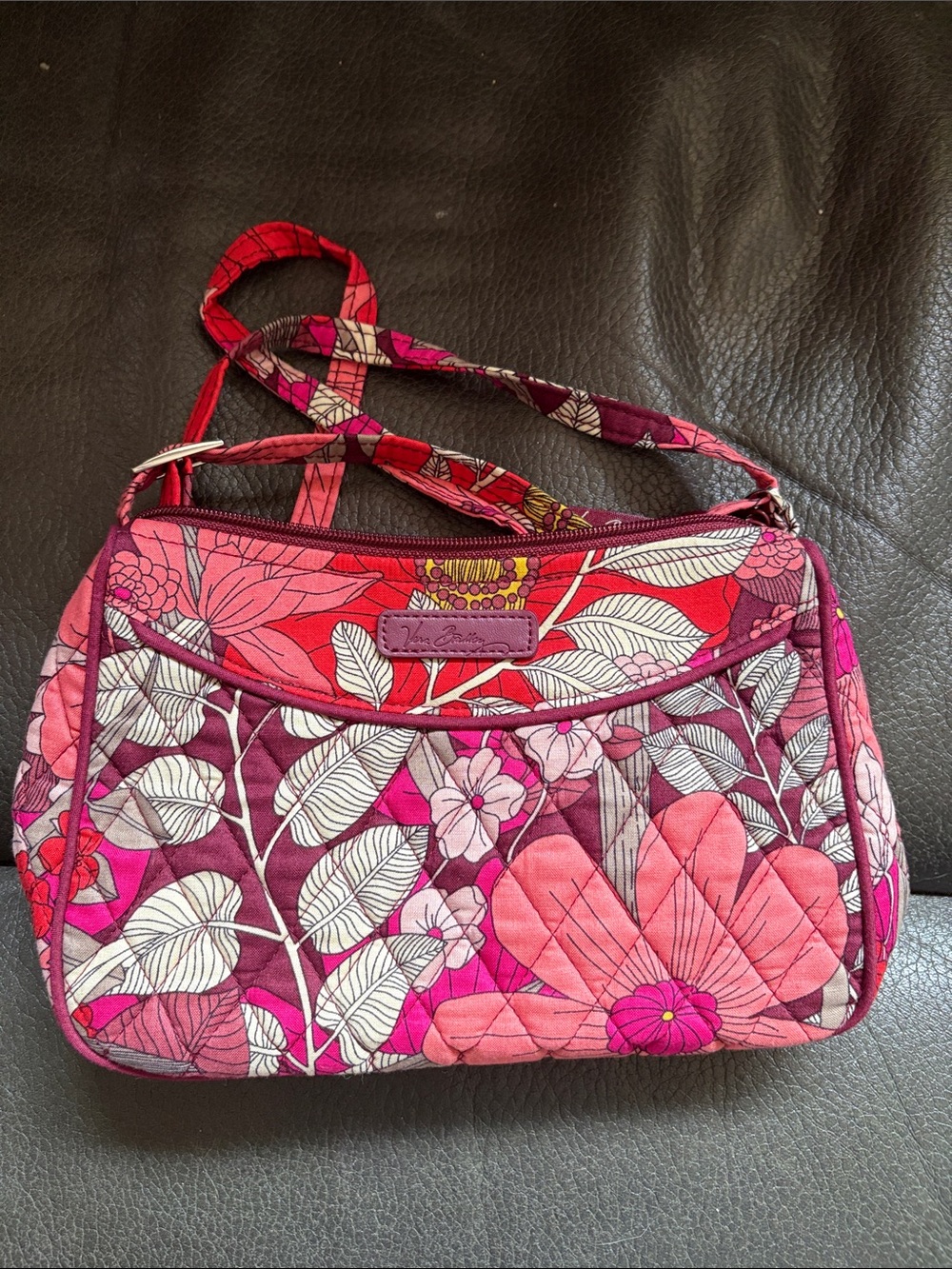 Vera Bradley bohemian blooms print little crossbody bag